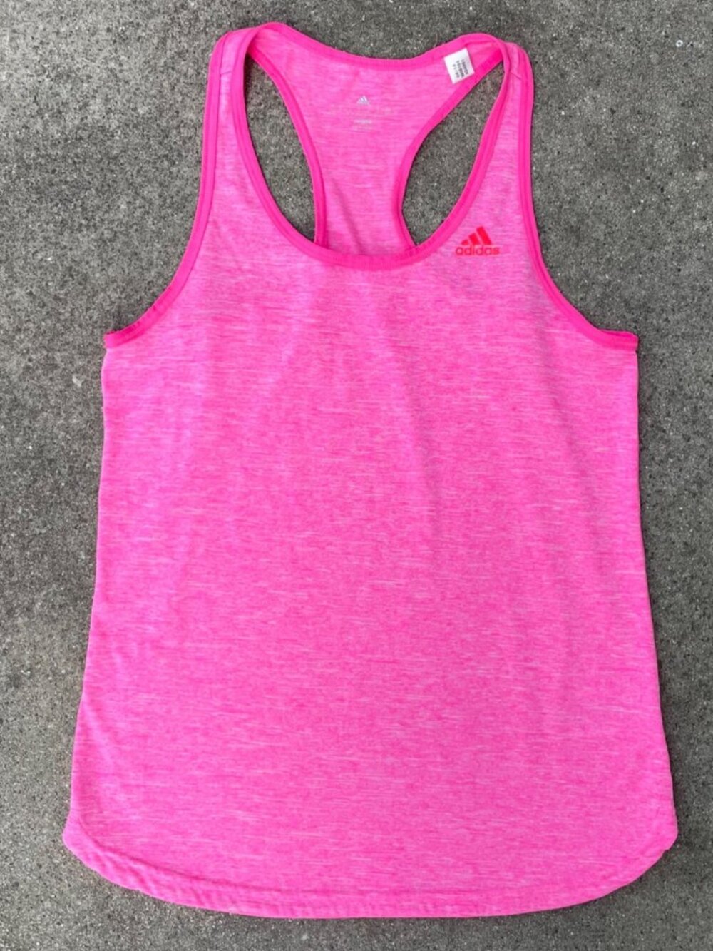 Adidas Climalite Tank Top Pink Racerback Indie Streetwear Loose Women's M 2010s